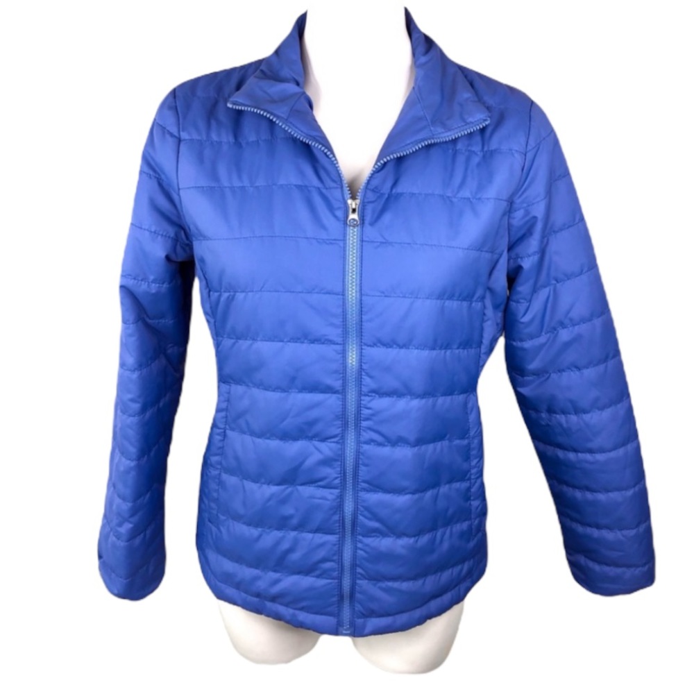 CHAMPION Women’s Blue Lightweight Puffer Coat (S)